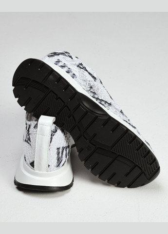 Білі літні кросівки жіночі біло-чорні текстиль Phany