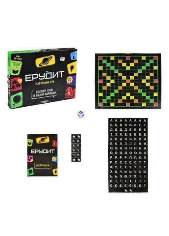 Настольная игра "Эрудит" 30451 игровое поле, набор фишек-букв. Strateg (333708307)