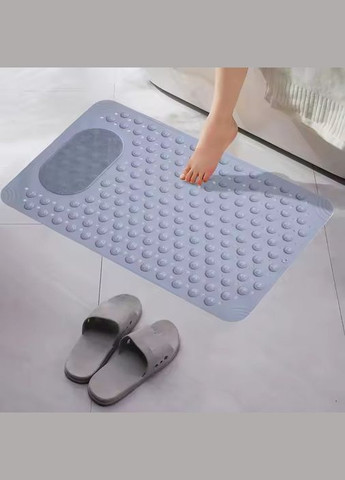 Килимок атиковзкий для ванної кімнати та душу, масажний для ніг силіконовий з присосками, 50х80 см No Brand (337342220)