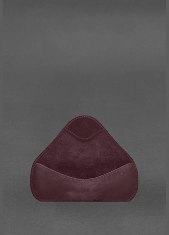 Кожаный чехол для очков с клапаном на резинке Бордовый Crazy Horse (A-028378) BlankNote (330144381)