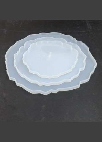 Формы молды для создания трехъярусной подставки фруктовницы из эпоксидной смолы 3 круглые тарелки No Brand 1059 (297862929)