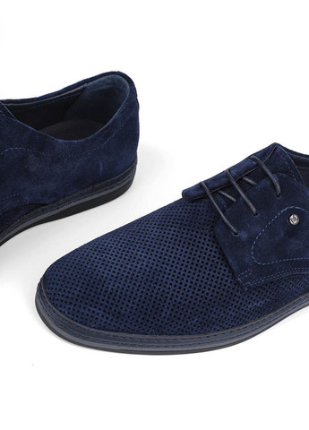 Синие мужские туфли 651-143-339 синий замша Miguel Miratez