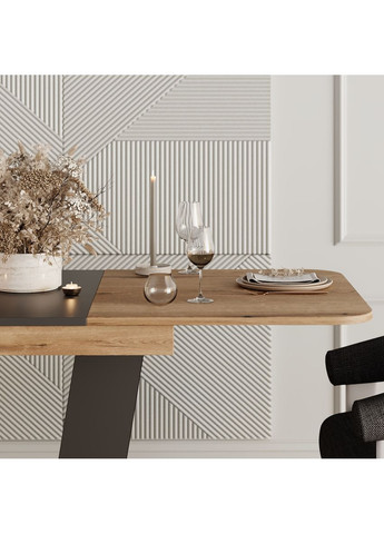 Стіл-трансформер Vendi 1400х750х800 Дуб Евок/Графіт Сірий (TB25100700000) Art In Head (337309059)