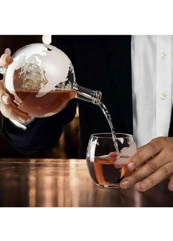 Подарочный комплект набор для виски со стаканами графином глобусом в форме шара на подставке 20х13х22 см (476429-Prob) Unbranded (282595857)