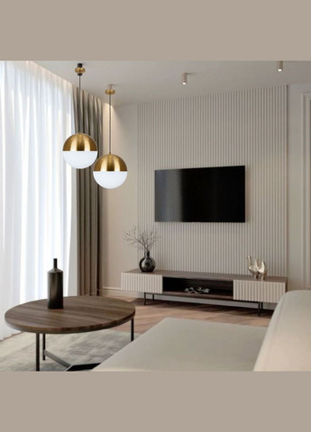 Бронзовий дизайнерський підвіс "Сфера" 25см (52-9815-1(250) BRZ+WH) No Brand (370072443)