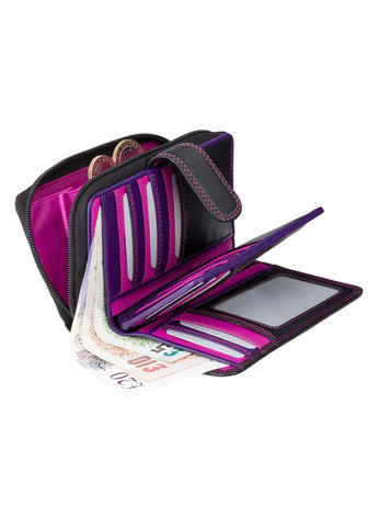 Стильный женский кошелёк R13 BLK/BERRY Carmelo c RFID (Black Berry) Visconti (303830833)