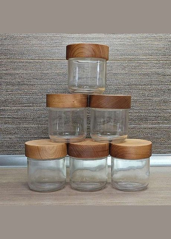 Набор банок для хранения специй, стекло 200 мл (6 шт.) No Brand (298794675)