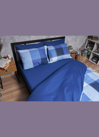 Комплект постельного белья Бязь Gold Люкс «» двуспальный 175х210 наволочки 2х40х60 (MS-820004870) Moon&Star finland blue (293148222)