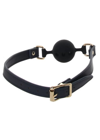 Кляп шар силіконовий Bondage Couture Ball, чорносиній Ns Novelties (298918808)