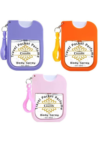 Туалетна вода з феромоном у портативному флаконі з карабіном (38 мл) CrazyLife (367904449)