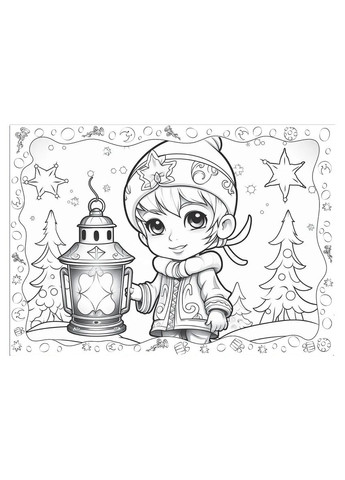 Різдвяна розмальовка. Сніговичок Талант (370074463)