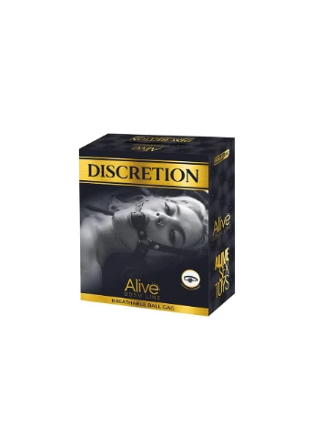 Кляп з відведенням повітря Discretion Red Alive (315012222)