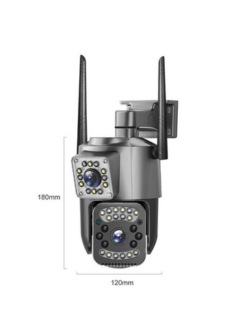 Камера видеонаблюдения двойная Wi-Fi 4 МП с облачным сервисом Оповещение о звуковой и видео активности (М6880312) V380 Pro (350199085)