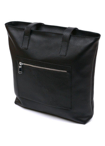 Кожаная сумка женская через плечо шоппер 16354 Черный Shvigel (302008687)