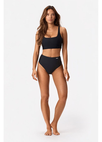 Черные купальные трусики-плавки однотонные Stronger