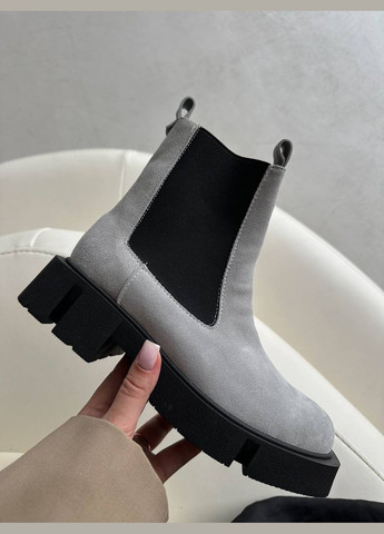 Осенние стильные женские челси челси No Brand без декора из натуральной замши