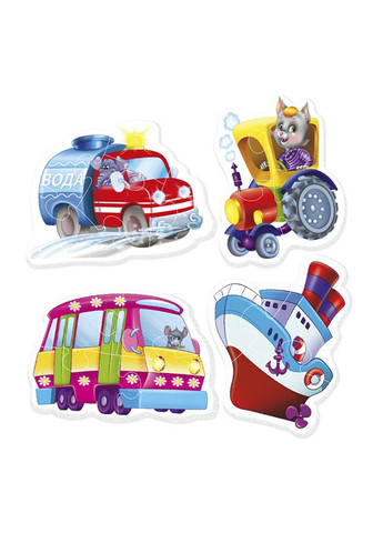 Беби-пазлы "Машины помощники" цвет разноцветный ЦБ-00118845 Vladi toys (297060065)