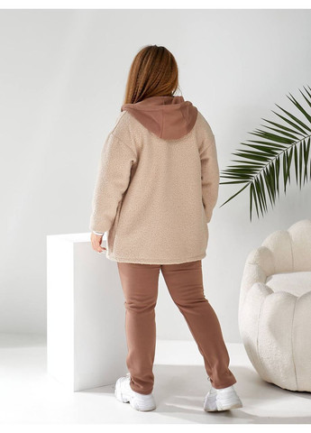 Костюм 3йка (куртка с Тедди + свитшот + штаны) (ЗАМЕР В ОПИСАНИИ) DK/DL Мода без кордонів (366062375)