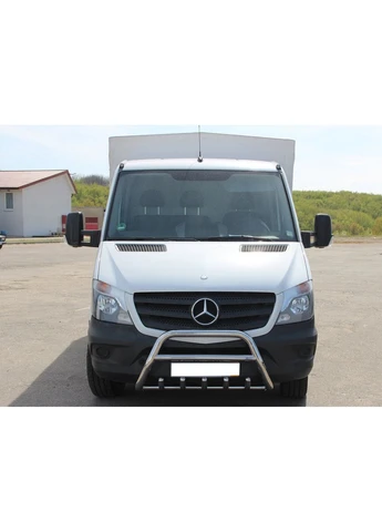 Кенгурятник WT003 (нерж.) 60мм, без надписи для Mercedes Sprinter W906 2006-2018 гг CAN (389055411)