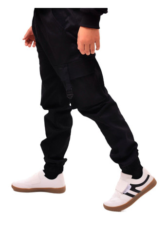 Черные демисезонные брюки No Brand