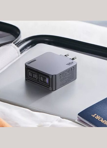 Зарядное устройство 4xUSB 160W (3xUSBC + USB-A) Gan Nexode Pro серый X763 Ugreen (315435270)