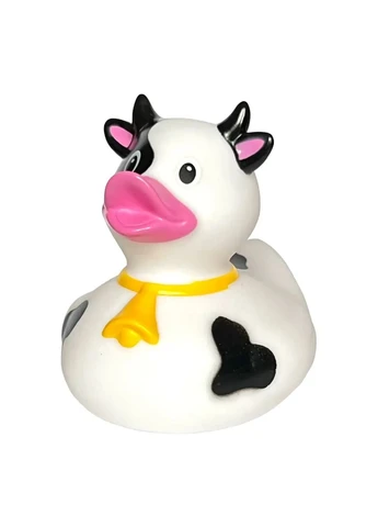 Стильна тематична гумова качечка "Корівка" L1832 Funny Ducks (388987834)