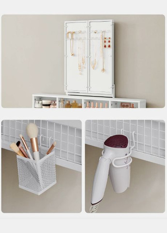 Туалетный столик Vicco трюмо с пуфом белый Leobert (362028113)