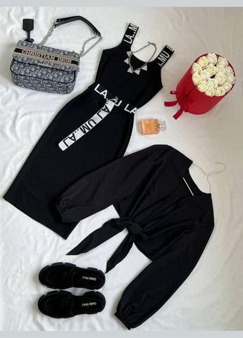 Чорна повсякденний, кежуал, джинсова сукня жіноча No Brand однотонна