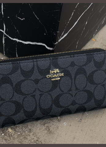 Жіночий гаманець чорний на багато відділень великий No Brand (322464455)