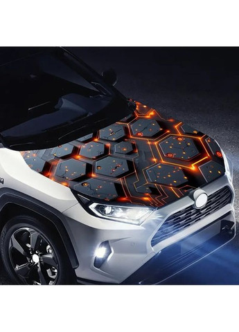 Наклейка на капот 3D TUNING STUDIO Соты ЧП 1500х1180х0.15мм No Brand (366448051)