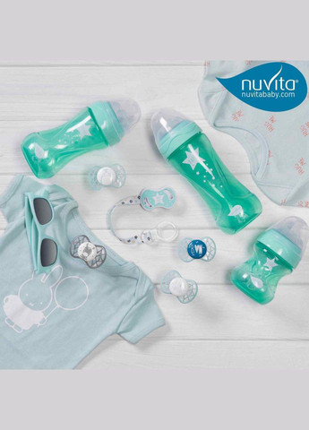 Пустушка 7064 Air55 Cool ортодонтична 0m+ "I LOVE MUM" м'ятна NV7064SG Nuvita (338782805)