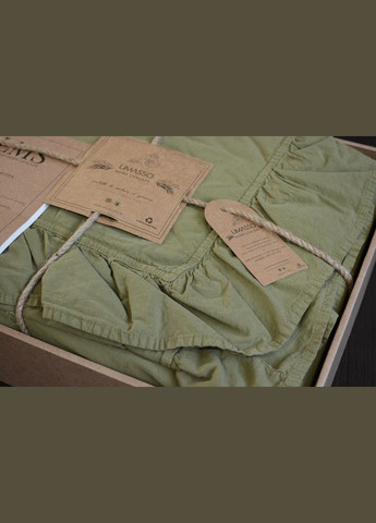 Постельное белье Stonewashed Exclusive Ranforse 200 х 220 см Olive Limasso (315024991)