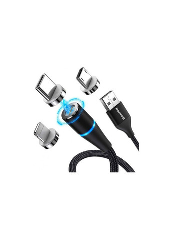 Дата кабеля USB 2.0 AM to Lightning + Micro 5P + Type-C 1.0m Magnetic (m437082) Colorway USB 2.0 AM to Lightning + Micro 5P + USB-C 1.0m Ma (367069713)