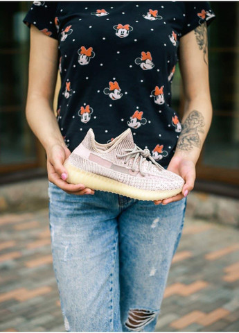 Бежевые демисезонные кроссовки мужские adidas yeezy boost 350 v2 synth reflective 2 адидас изи буст No Brand