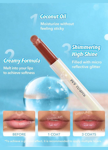 Плампер для губ с шимером PoutPerfect Shimmer Lip Plumper Sugar Crystal Sheglam (314768133)
