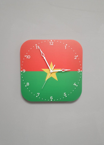 Часы настенные флаг Буркина-Фасо No Brand (321973430)