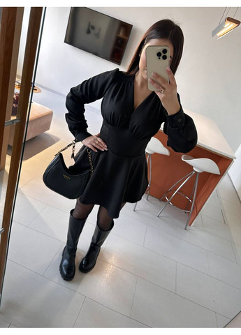 Черное коктейльное, вечернее женское платье-комбинезон платье-комбинация No Brand