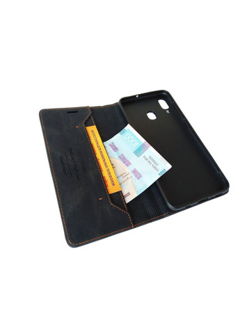 Чохол книга під нубук для А20 Чохол книжка на самсунг а20(SM-A205) Чорний Samsung (324103407)