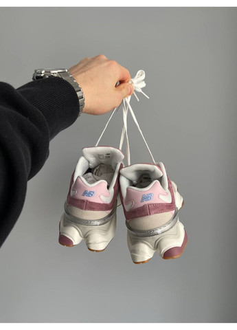 Розовые демисезонные кроссовки мужские и женские new balance 9060 pink beige | нью беланс 9060 розовые No Brand