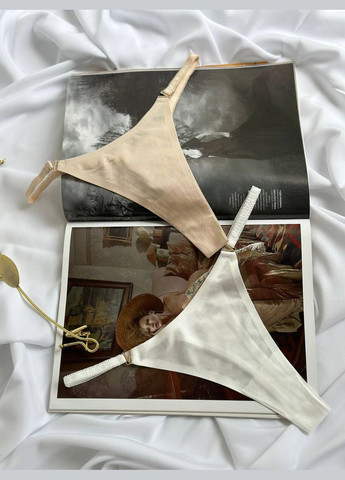 Гладкий сет з 2 трусиків стрінг Vakko (295442849)