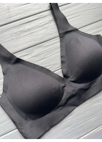 Чорний безшовний бюстгальтер безшовний з вкладками 2502 Estesso без кісточок