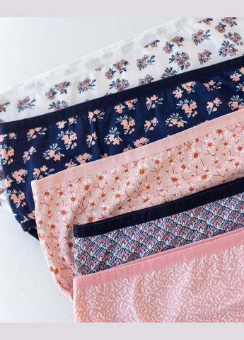 Жіночі трусики Plus Size - мікс 5 шт. Nicoletta (342119961)