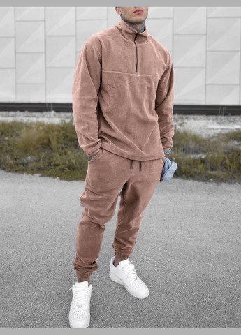 Мужской теплый флисовый спортивный костюм No Brand Спортивний костюм (305054272)