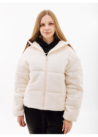 Бежева зимня жіноча куртка csc puffer бежевий Nike
