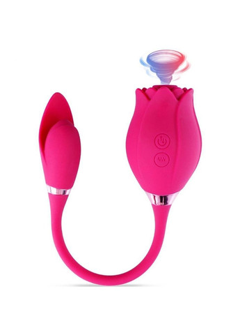 Вакуумний вібратор "Троянда" Valery подвійна стимуляція USB K0499-1 No Brand (366665587)