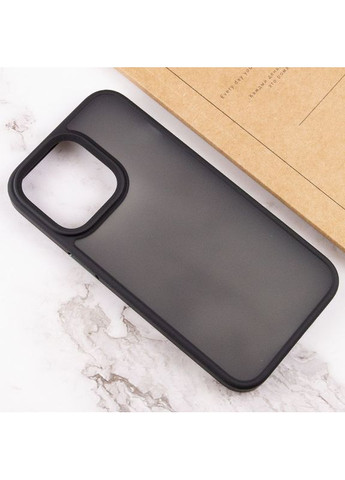 TPU+PC чохол Metal Buttons для Apple iPhone 15 Pro (6.1") Чорний No Brand (370606099)