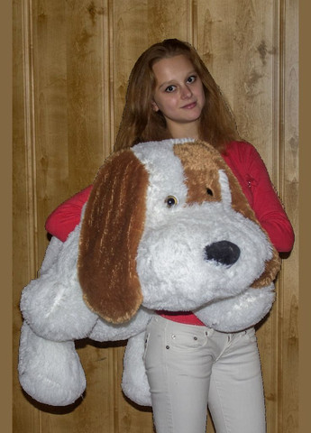 Велика Собачка Аліна Кулька 110 см білий Алина (280915569)