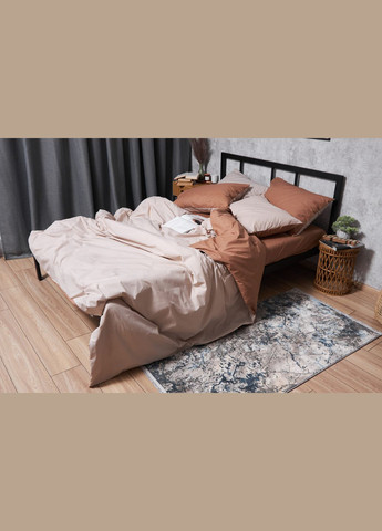 Комплект постельного белья Бязь Gold Люкс «» полуторный 143х210 наволочки 2х70х70 (MS-820004567) Moon&Star Brown Blanc (293148317)