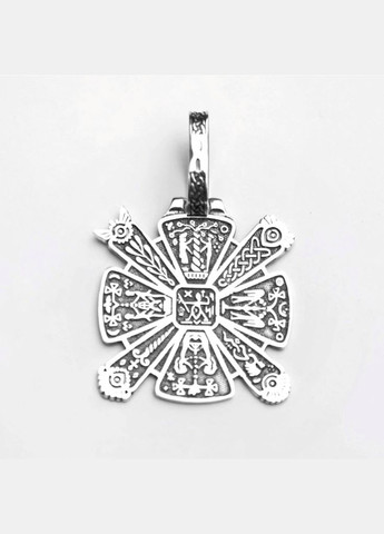 Срібна підвіска оберіг амулет Крес чорнене срібло 925 проби (АРТ.93668) 8.70г No Brand (337656683)