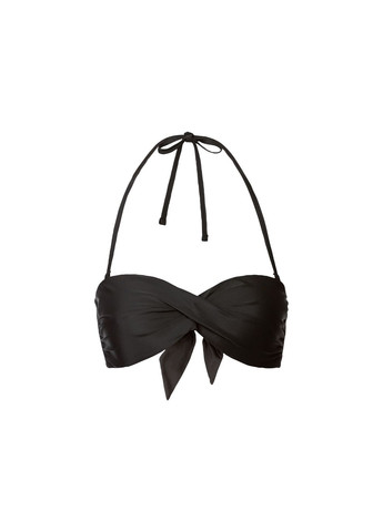 Черный купальник раздельный на подкладке для женщины lycra® 372167-2 бикини Esmara С открытой спиной, С открытыми плечами